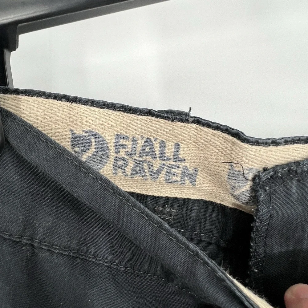 Fjallraven Pants Mens 38x30 Dark‎ Blue G-1000 Cargo Hiking Outdoor